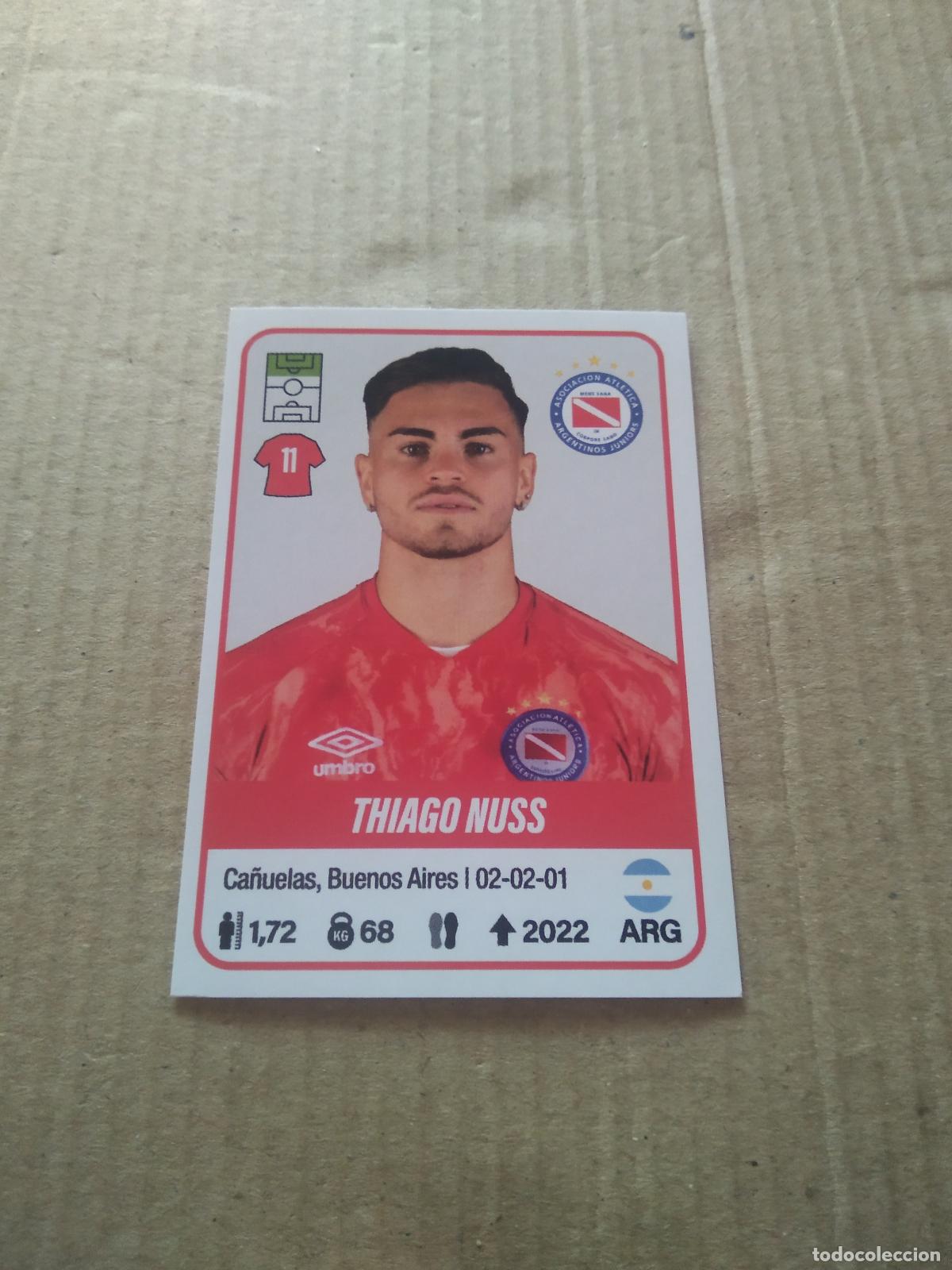 Cromos de F&uacute;tbol: 20 THIAGO NUSS ARGENTINOS JUNIORS CROMO FUTBOL ARGENTINO PANINI LIGA ARGENTINA 2023