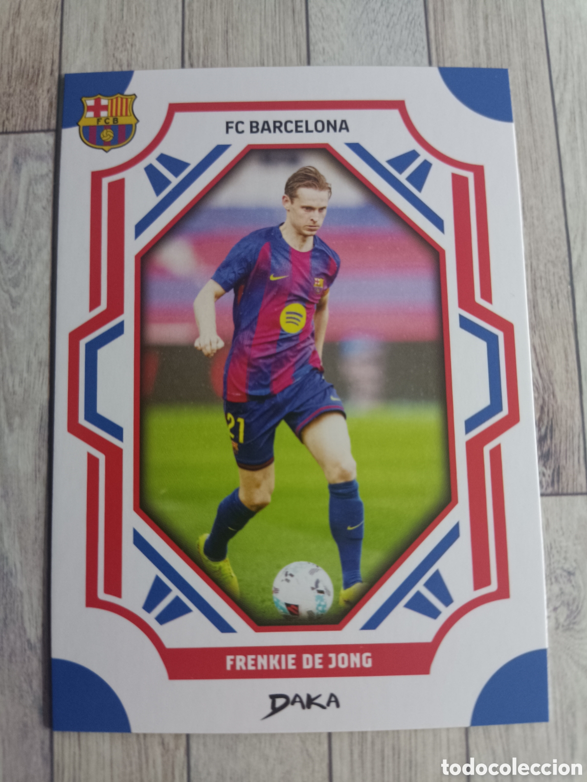 Cromos de F&uacute;tbol: FCB-10-B DE JONG BARCELONA DAKA TOP AUDIENCE BARCELONA 2025 2026 25 26