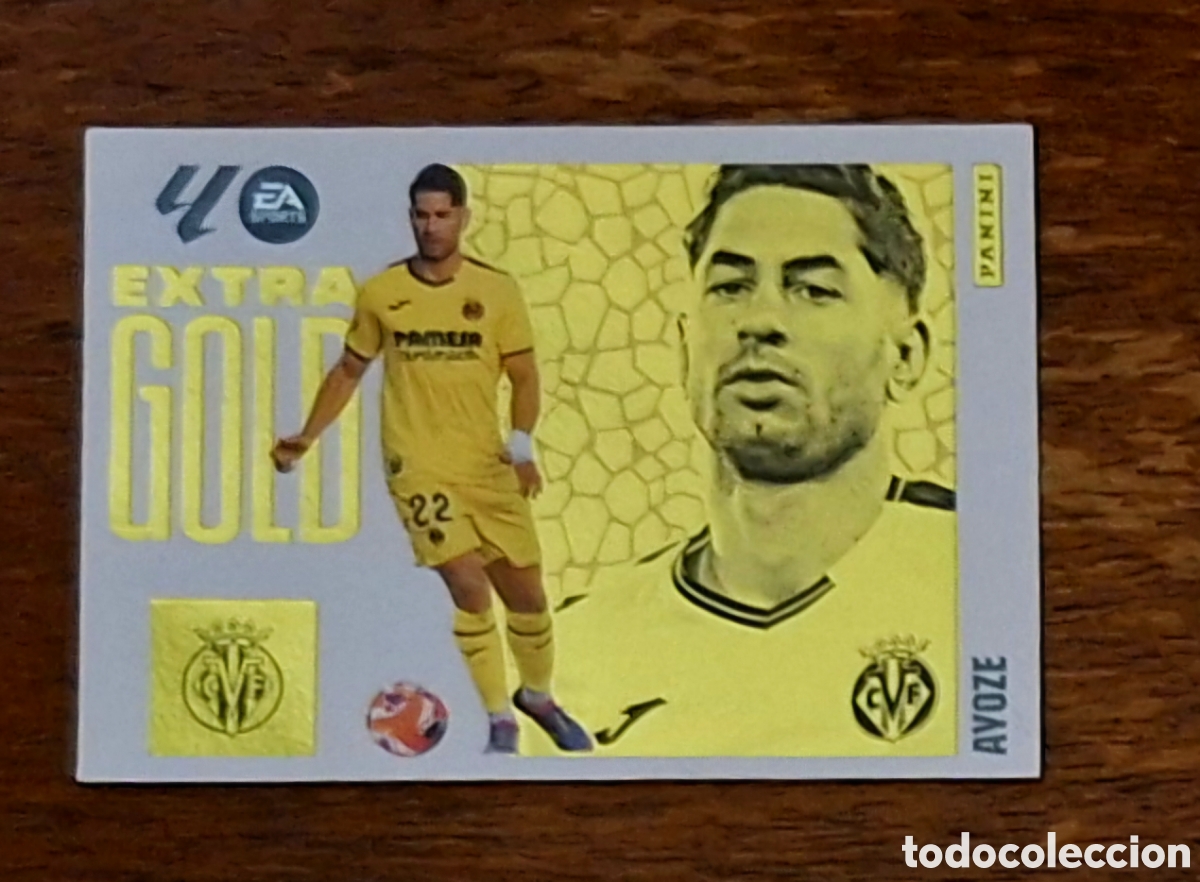 Cromos de F&uacute;tbol: Ayoze Extra gold 2025 2026.