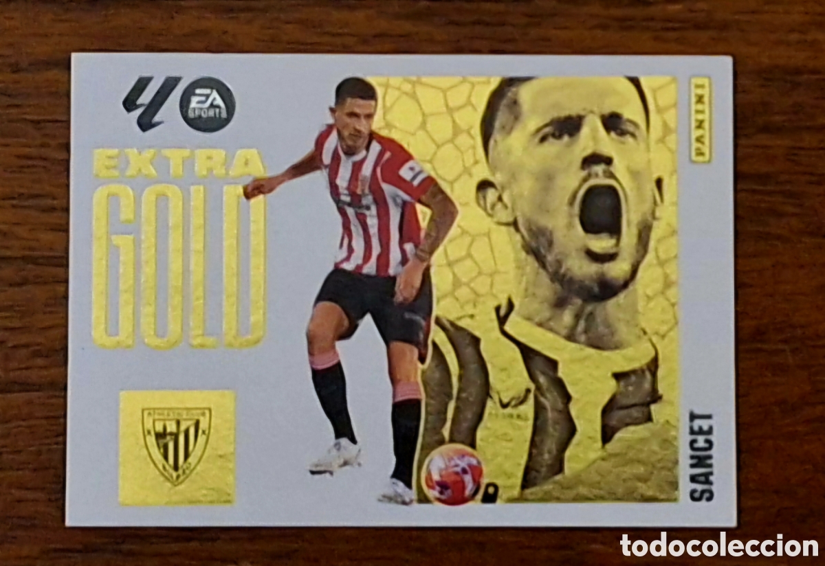 Cromos de F&uacute;tbol: Sancet Extra gold 2025 2026.