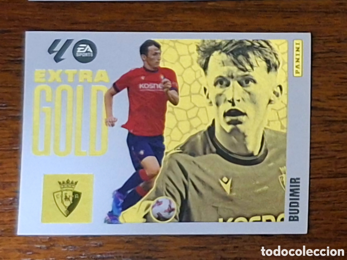 Cromos de F&uacute;tbol: Budimir Extra gold 2025 2026.