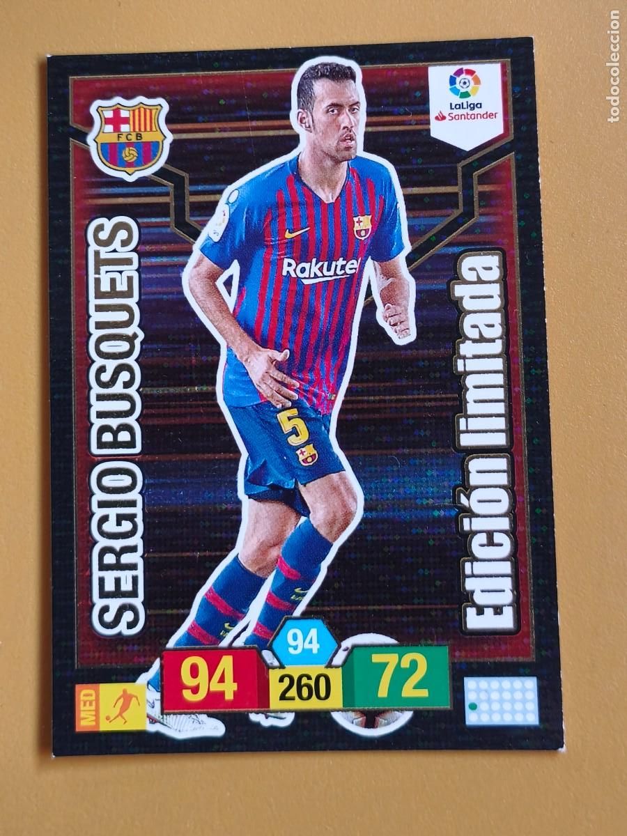 Cromos de F&uacute;tbol: sergio busquets, 2018 19 edicion limitada