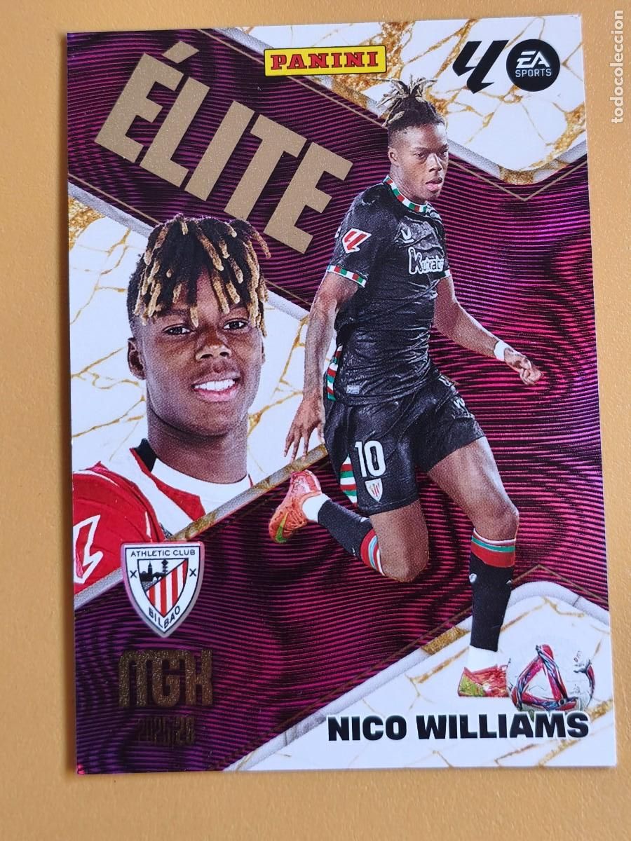 Cromos de F&uacute;tbol: nico williams, 2025 26 elite