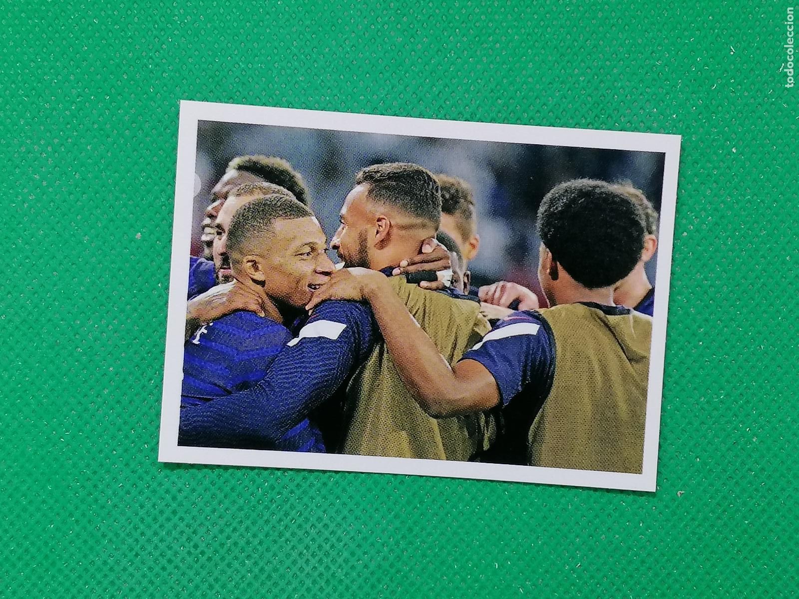 Fu&szlig;ball-Sticker: 2 EQUIPO MBAPPE BENZEMA STICKER SELECCION FRANCIA ⚽ INTERMARCHE 2022 PANINI AU PLUS PRES DES BLEUS ⚽