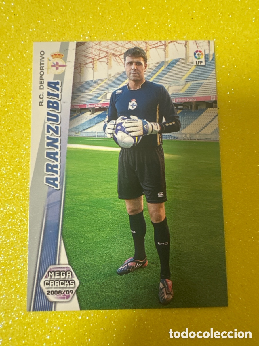 Fu&szlig;ball-Sticker: 82 BIS ARANZUBIA(DEPORTIVO CORU&Ntilde;A)MEGACRACKS 2008-2009 08 09 PANINI TRADING CARD
