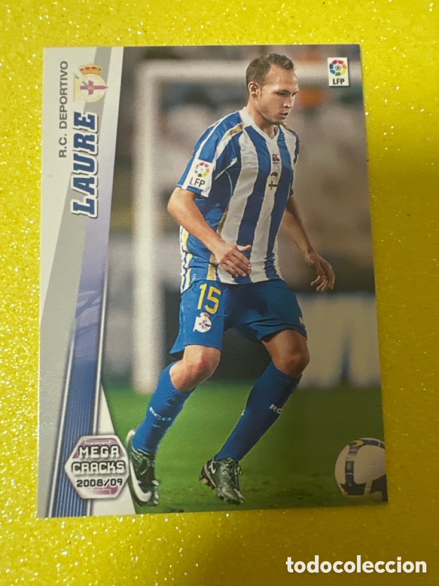 Fu&szlig;ball-Sticker: 93 BIS LAURE (DEPORTIVO CORU&Ntilde;A)MEGACRACKS 2008-2009 08 09 PANINI TRADING CARD