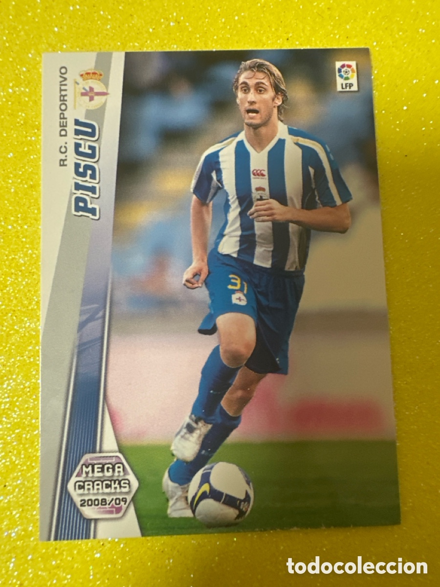Fu&szlig;ball-Sticker: 97 BIS PISCU (DEPORTIVO CORU&Ntilde;A)MEGACRACKS 2008-2009 08 09 PANINI TRADING CARD