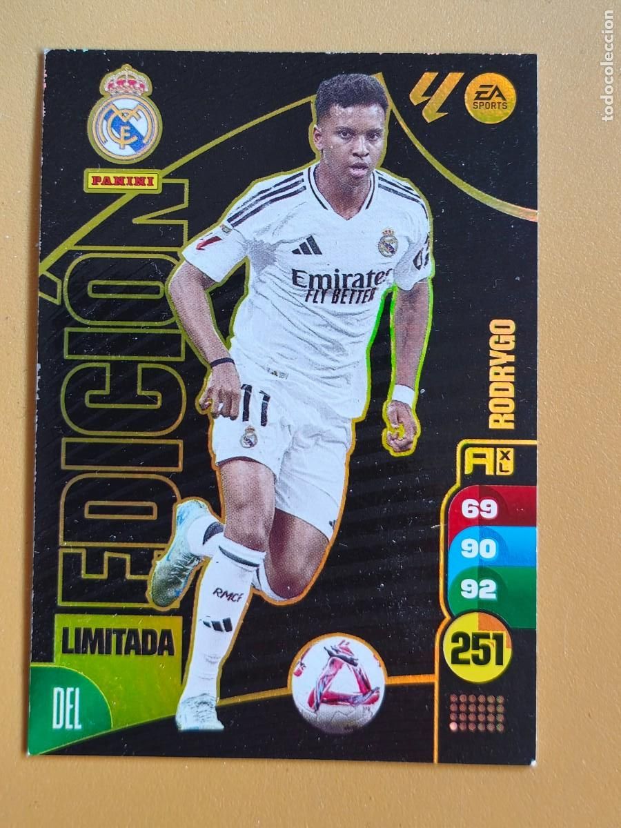 Cromos de F&uacute;tbol: rodrygo, 2024 25 edicion limitada