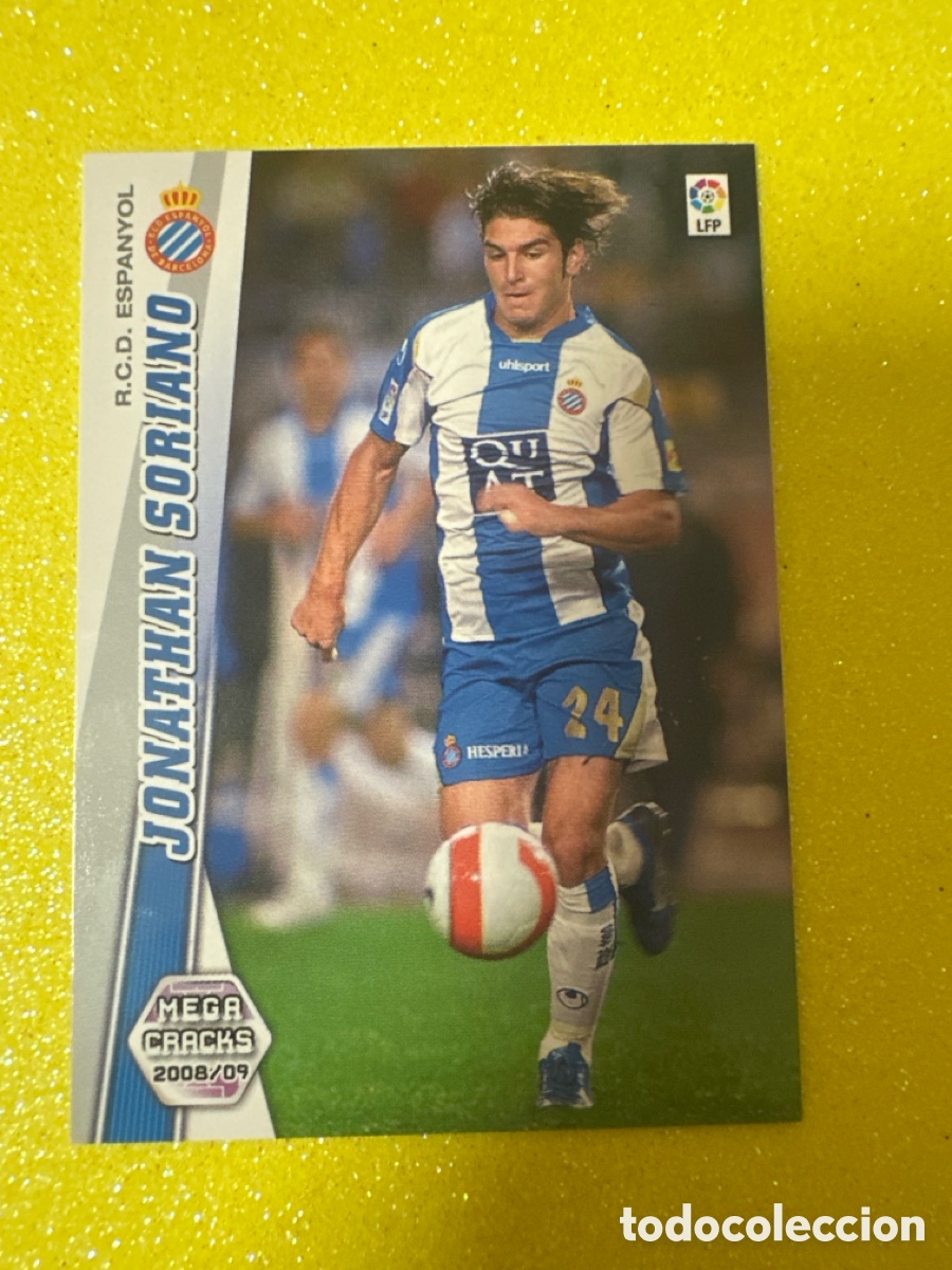 Football Stickers: 126 BIS JONATHAN SORIANO (ESPANYOL)MEGACRACKS 2008-2009 08 09 PANINI TRADING CARD