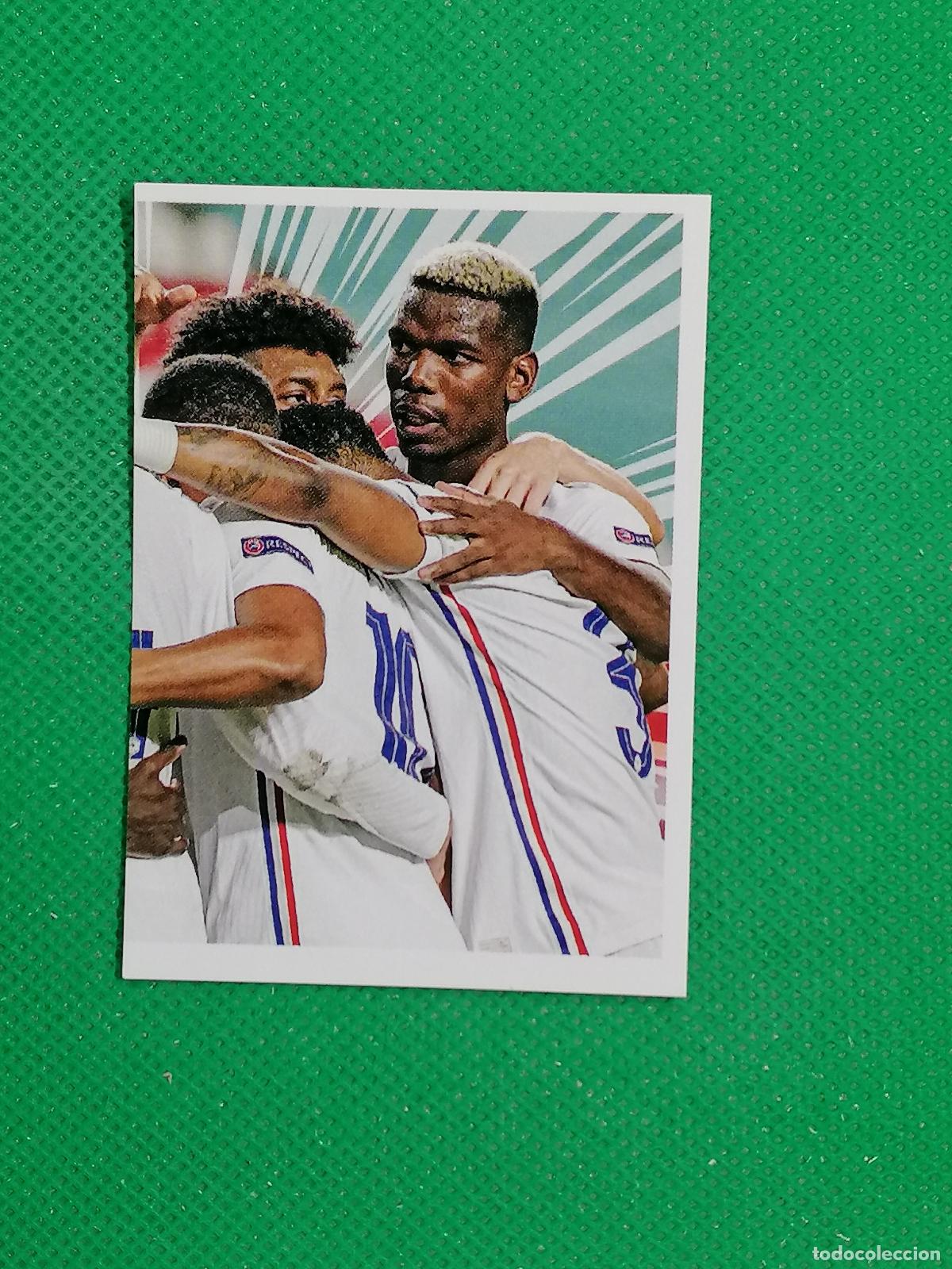 Cromos de F&uacute;tbol: 12 EQUIPO STICKER SELECCION FRANCIA ⚽ INTERMARCHE 2020 PANINI AU PLUS PRES DES BLEUS ⚽