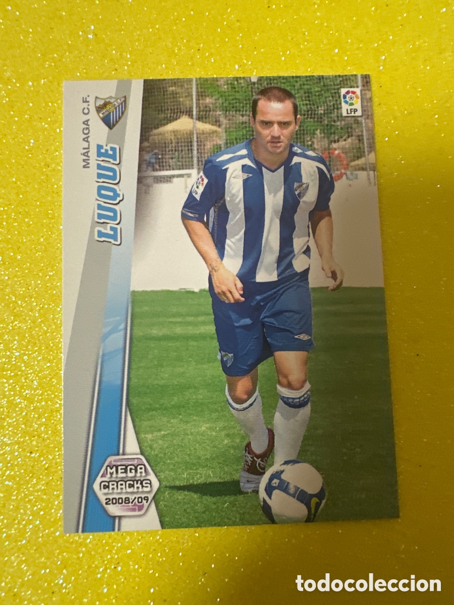 Football Stickers: 174 BIS LUQUE (M&Aacute;LAGA) MEGACRACKS 2008-2009 08 09 PANINI TRADING CARD