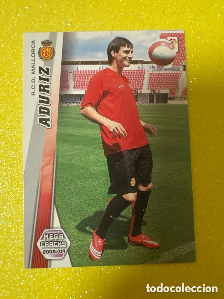 Football Stickers: 195 BIS ADURIZ (MALLORCA) MEGACRACKS 2008-2009 08 09 PANINI TRADING CARD