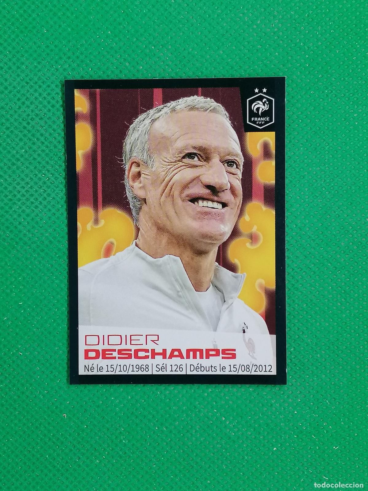 Cromos de F&uacute;tbol: 19 DIDIER DESCHAMPS STICKER SELECCION FRANCIA ⚽ INTERMARCHE 2020 PANINI AU PLUS PRES DES BLEUS ⚽