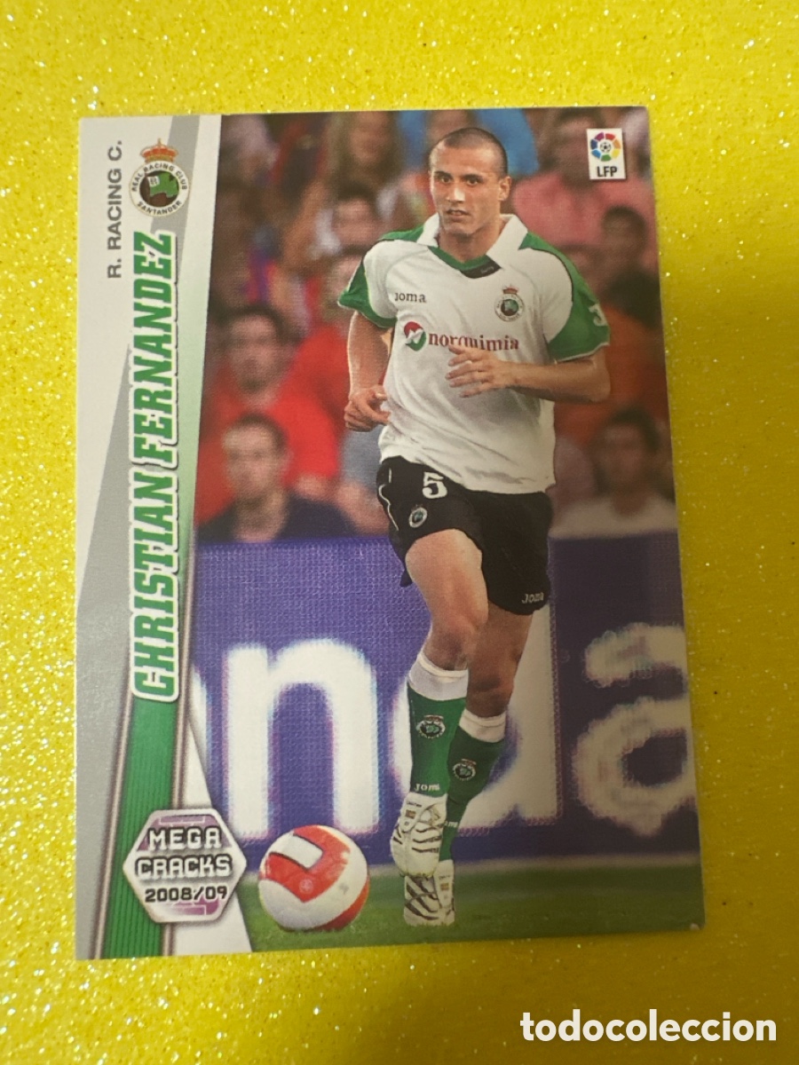 Cromos de F&uacute;tbol: 231 BIS CRHISTIAN FERNANDEZ(RACING SANTANDER) MEGACRACKS 2008-2009 08 09 PANINI TRADING CARD