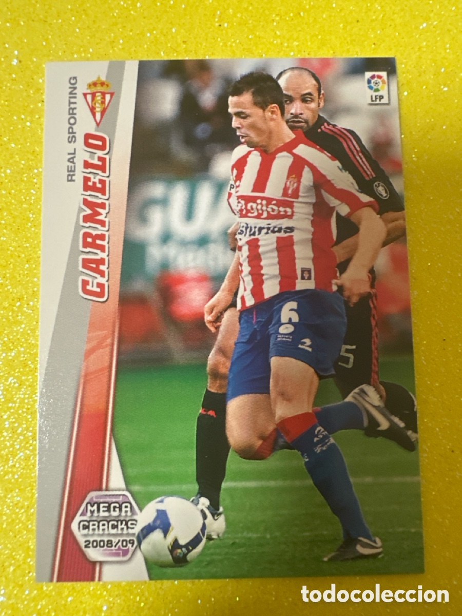 Cromos de F&uacute;tbol: 303 BIS CARMELO (SPORTING GIJON) MEGACRACKS 2008-2009 08 09 PANINI TRADING CARD