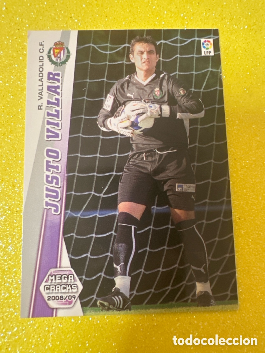 Cromos de F&uacute;tbol: 326 BIS JUSTO VILLAR (VALLADOLID) MEGACRACKS 2008-2009 08 09 PANINI TRADING CARD