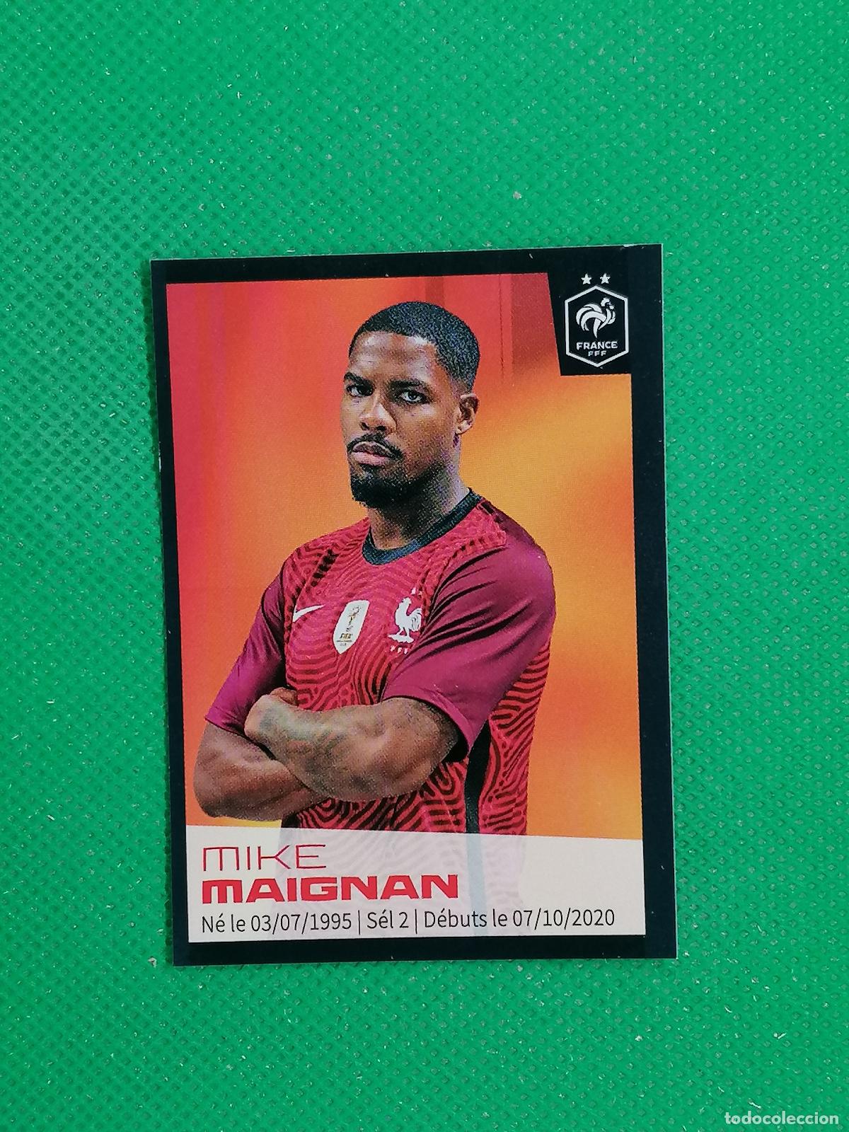 Cromos de F&uacute;tbol: 24 MIKE MAIGNAN STICKER SELECCION FRANCIA ⚽ INTERMARCHE 2022 PANINI AU PLUS PRES DES BLEUS ⚽