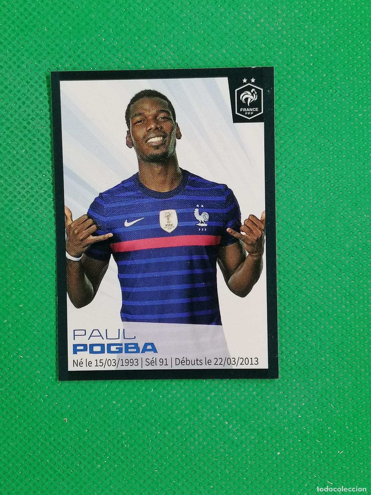 Cromos de F&uacute;tbol: 26 PAUL POGBA STICKER SELECCION FRANCIA ⚽ INTERMARCHE 2022 PANINI AU PLUS PRES DES BLEUS ⚽