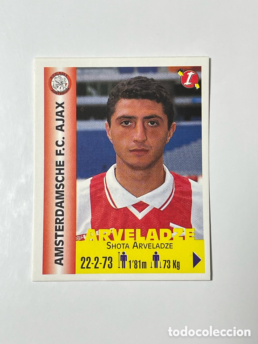 Cromos de F&uacute;tbol: Shota Arveladze Ajax Panini Equipos de Europa 1999 #13