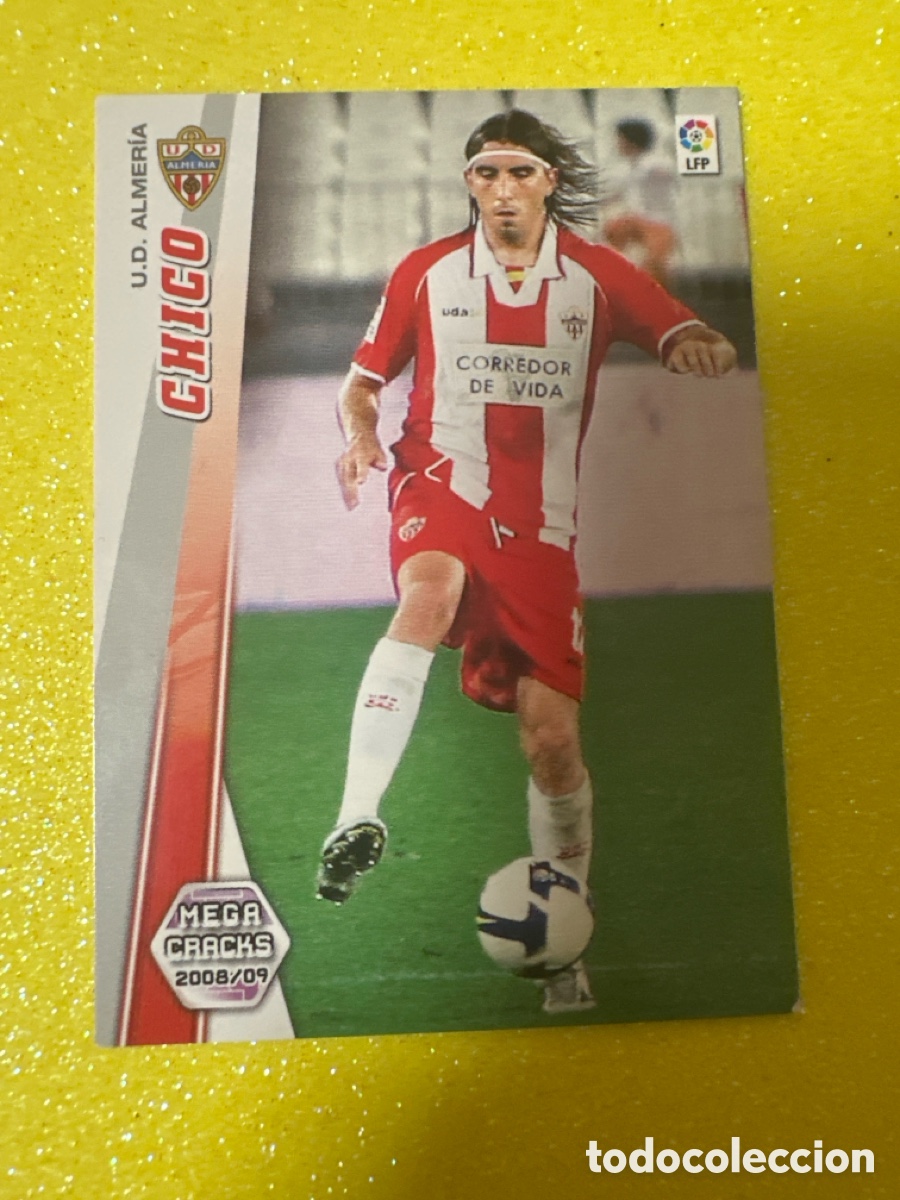 Figurine di Calcio: 5 BIS CHICO (ALMER&Iacute;A) MEGACRACKS 2008-2009 08 09 PANINI TRADING CARD