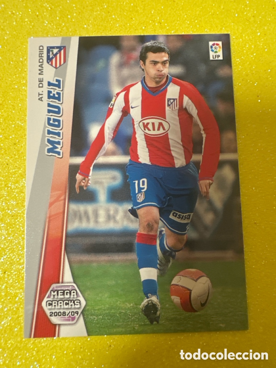 Fu&szlig;ball-Sticker: 51 BIS MIGUEL (AT.MADRID) MEGACRACKS 2008-2009 08 09 PANINI TRADING CARD