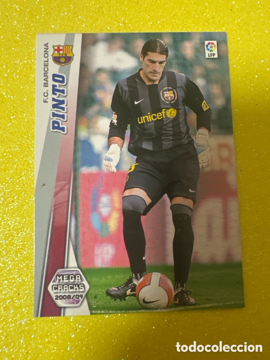 Fu&szlig;ball-Sticker: 57 BIS PINTO(BARCELONA)MEGACRACKS 2008-2009 08 09 PANINI TRADING CARD