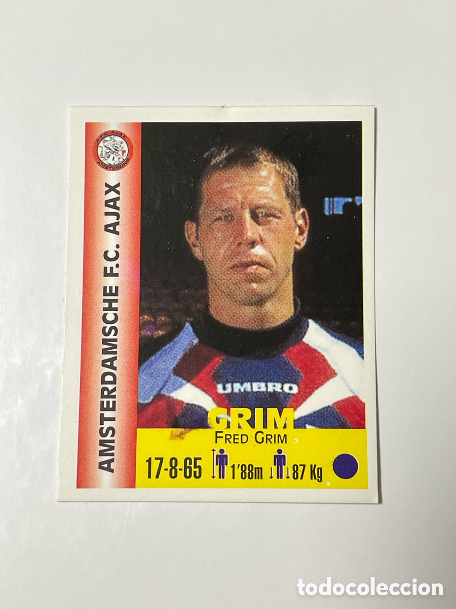 Figurine di Calcio: Fred Grim Ajax Panini Equipos de Europa 1999 #16