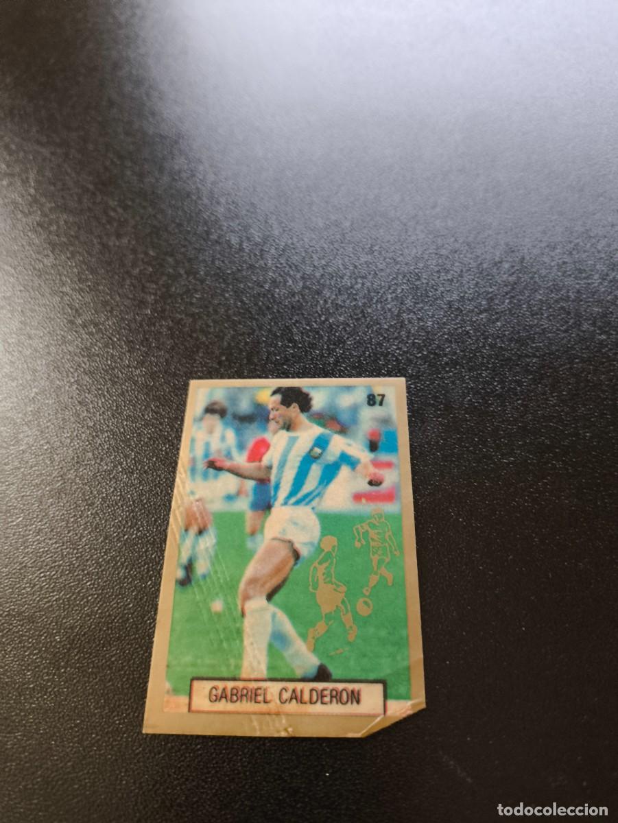Cromos de F&uacute;tbol: 87 GABRIEL CALDERON ARGENTINA REYAUCA WORLD CUP MUNDIAL ITALIA ITALY 1990 NO PANINI