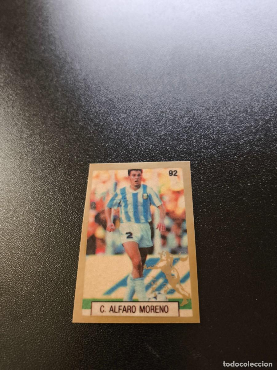 Cromos de F&uacute;tbol: 92 C. ALFARO MORENO ARGENTINA REYAUCA WORLD CUP MUNDIAL ITALIA ITALY 1990 NO PANINI