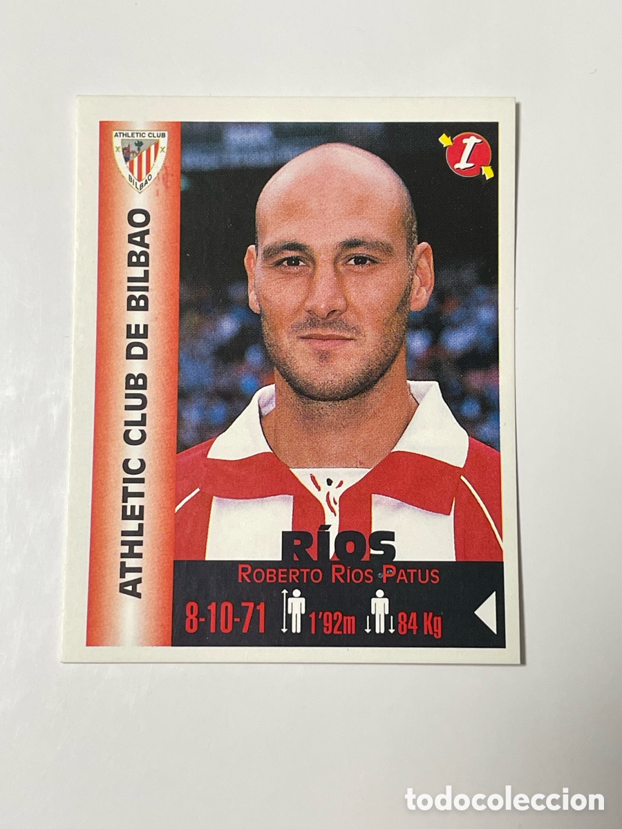 Cromos de F&uacute;tbol: Roberto Rios Athletic de Bilbao Panini Equipos de Europa 1999 #19