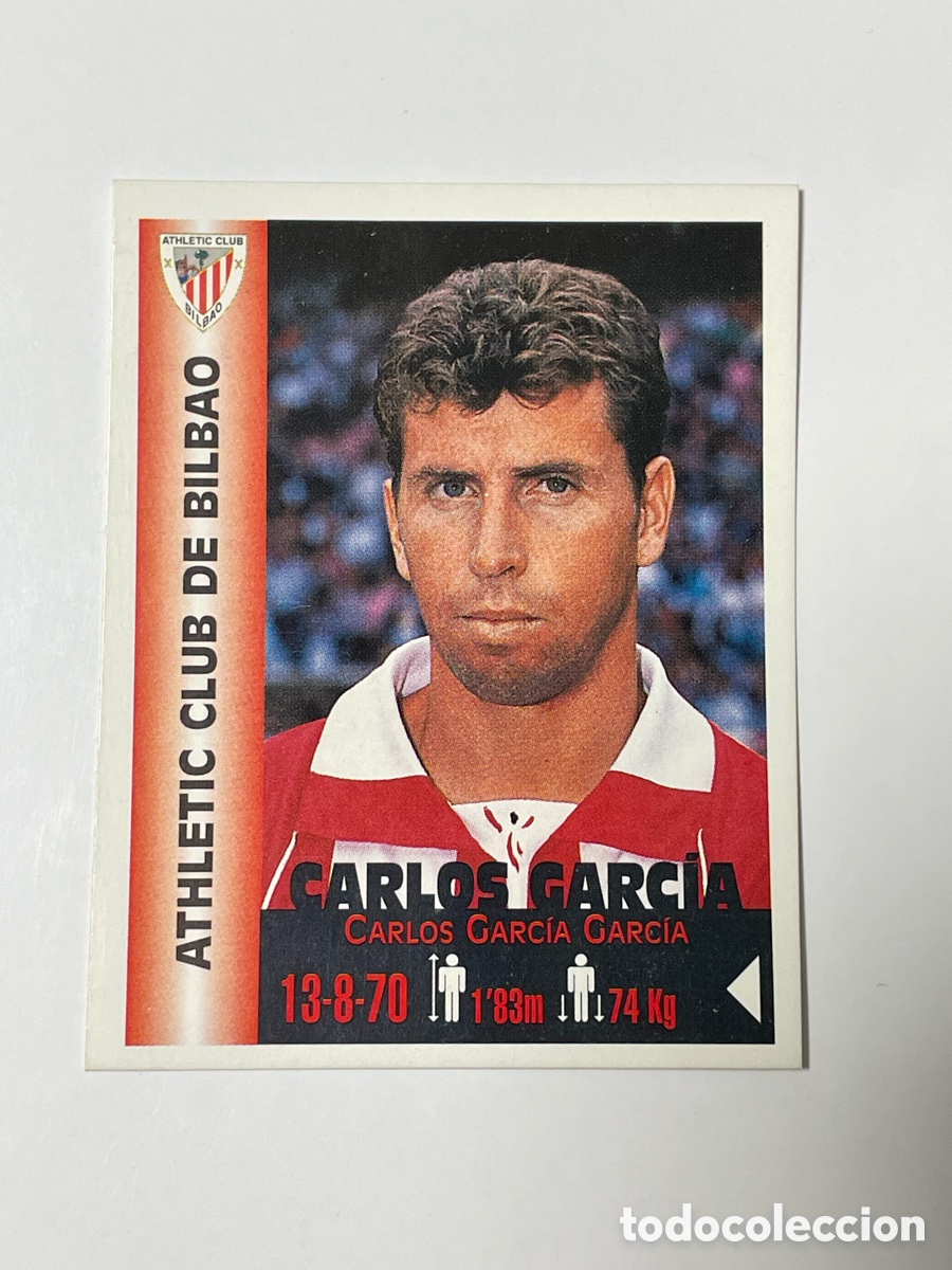 Cromos de F&uacute;tbol: Carlos Garc&iacute;a Athletic de Bilbao Panini Equipos de Europa 1999 #20