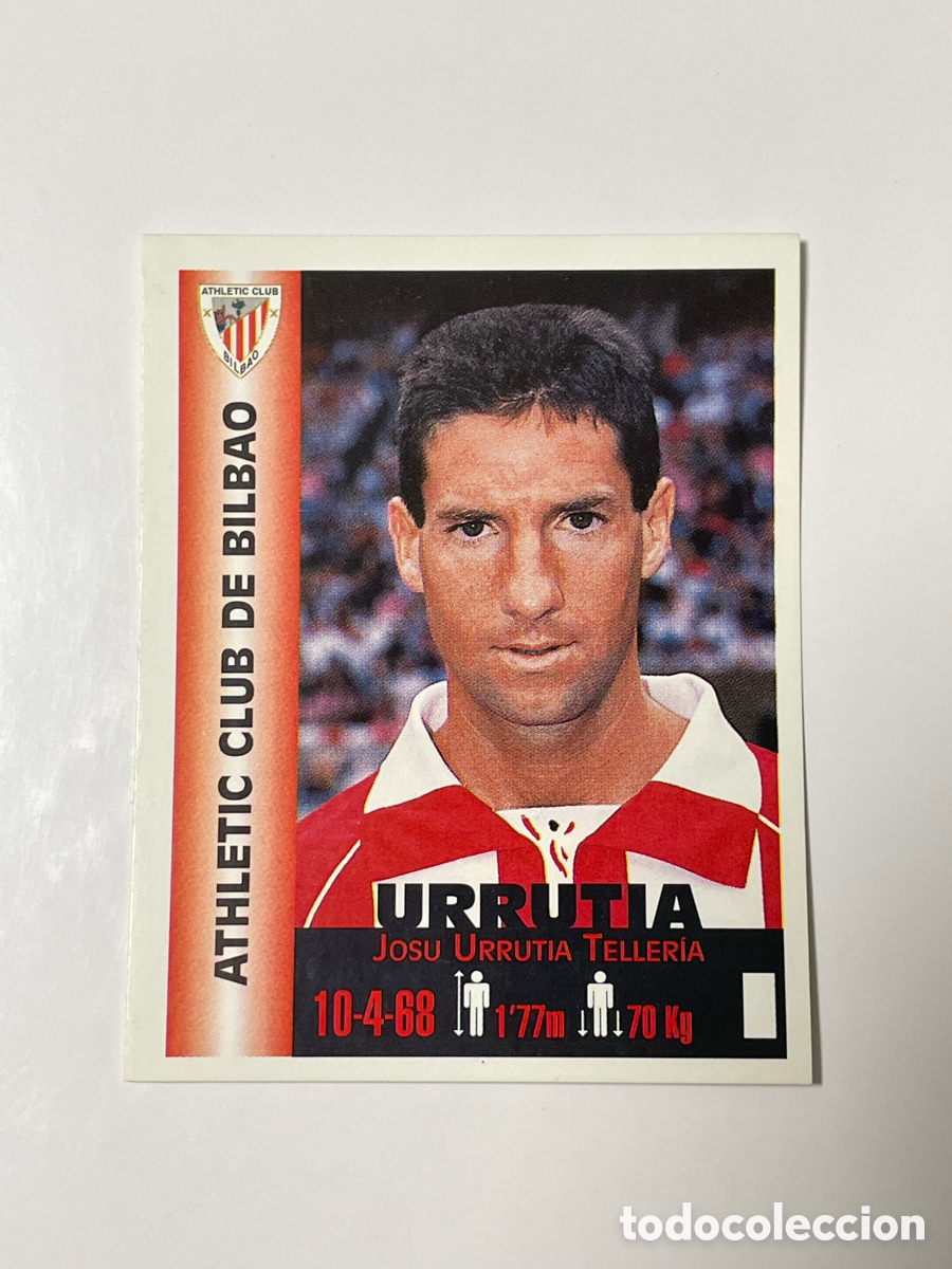 Cromos de Futebol: Josu Urrutia Athletic de Bilbao Panini Equipos de Europa 1999 #24