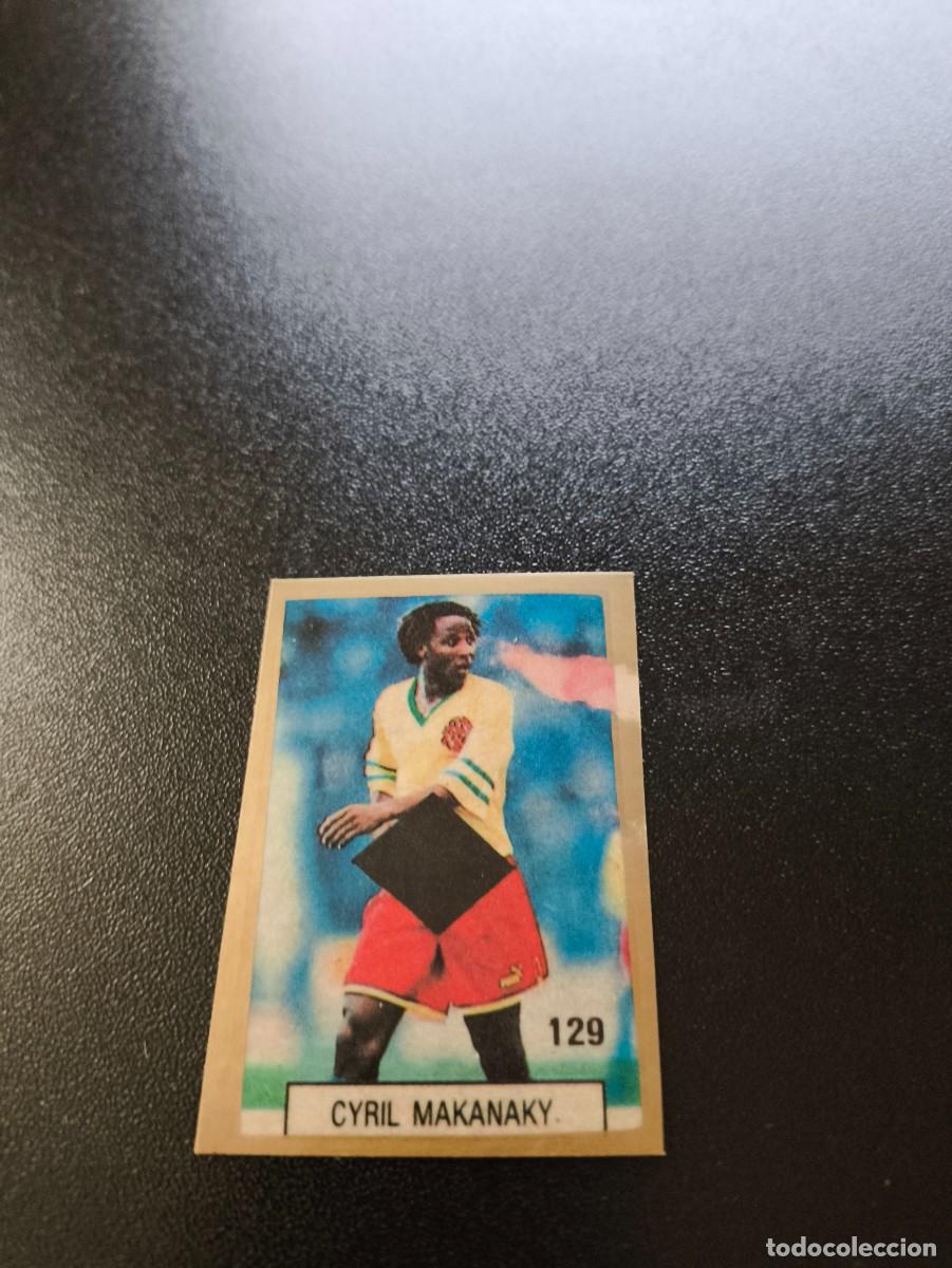 Cromos de F&uacute;tbol: 129 CYRIL MAKANAKY CAMERUN CAMEROUN REYAUCA WORLD CUP MUNDIAL ITALIA ITALY 1990 NO PANINI