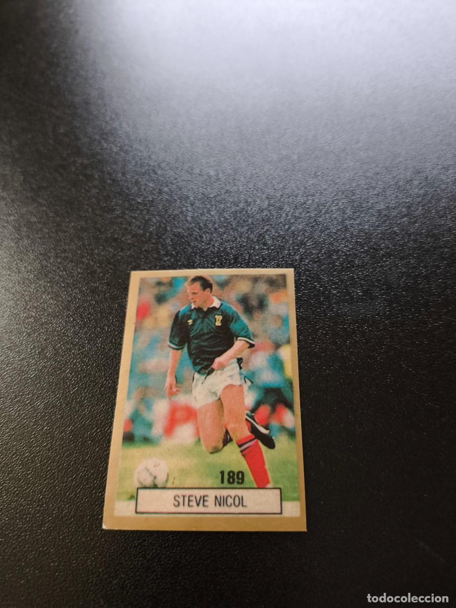 Cromos de F&uacute;tbol: 189 STEVE NICOL ESCOCIA SCOTLAND REYAUCA WORLD CUP MUNDIAL ITALIA ITALY 1990 NO PANINI