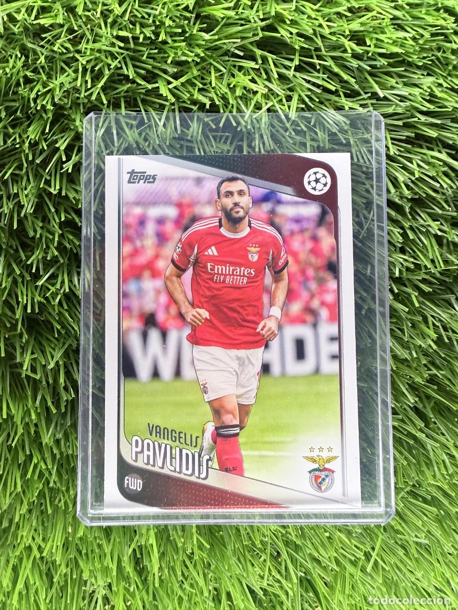 Cromos de F&uacute;tbol: N&ordm; 34 Vangelis Pavlidis SL Benfica Topps UEFA Clubs Competitions Flagship 25 26
