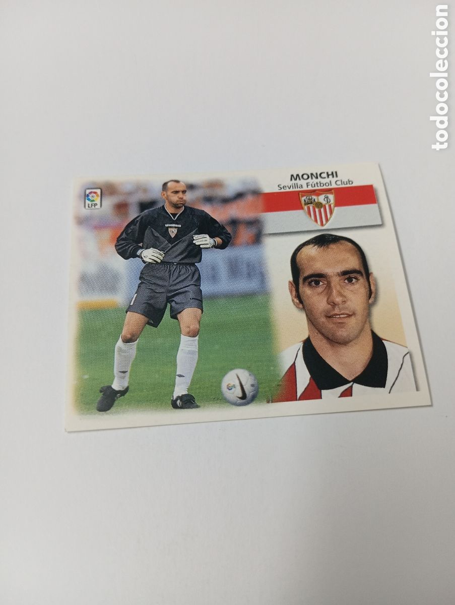 Cromos de F&uacute;tbol: MONCHI BAJA Sevilla LIGA ESTE 1999 2000 PANINI 99 00 NUEVO SIN PEGAR