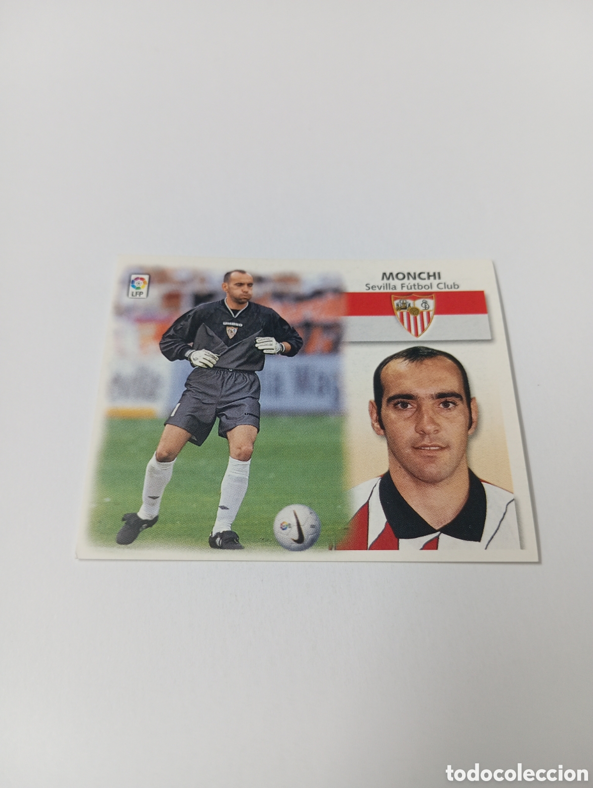 Cromos de F&uacute;tbol: MONCHI BAJA Sevilla LIGA ESTE 1999 2000 PANINI 99 00 NUEVO SIN PEGAR