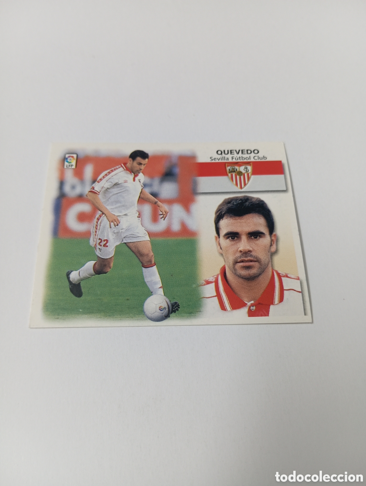 Cromos de F&uacute;tbol: QUEVEDO Sevilla LIGA ESTE 1999 2000 PANINI 99 00 NUEVO SIN PEGAR