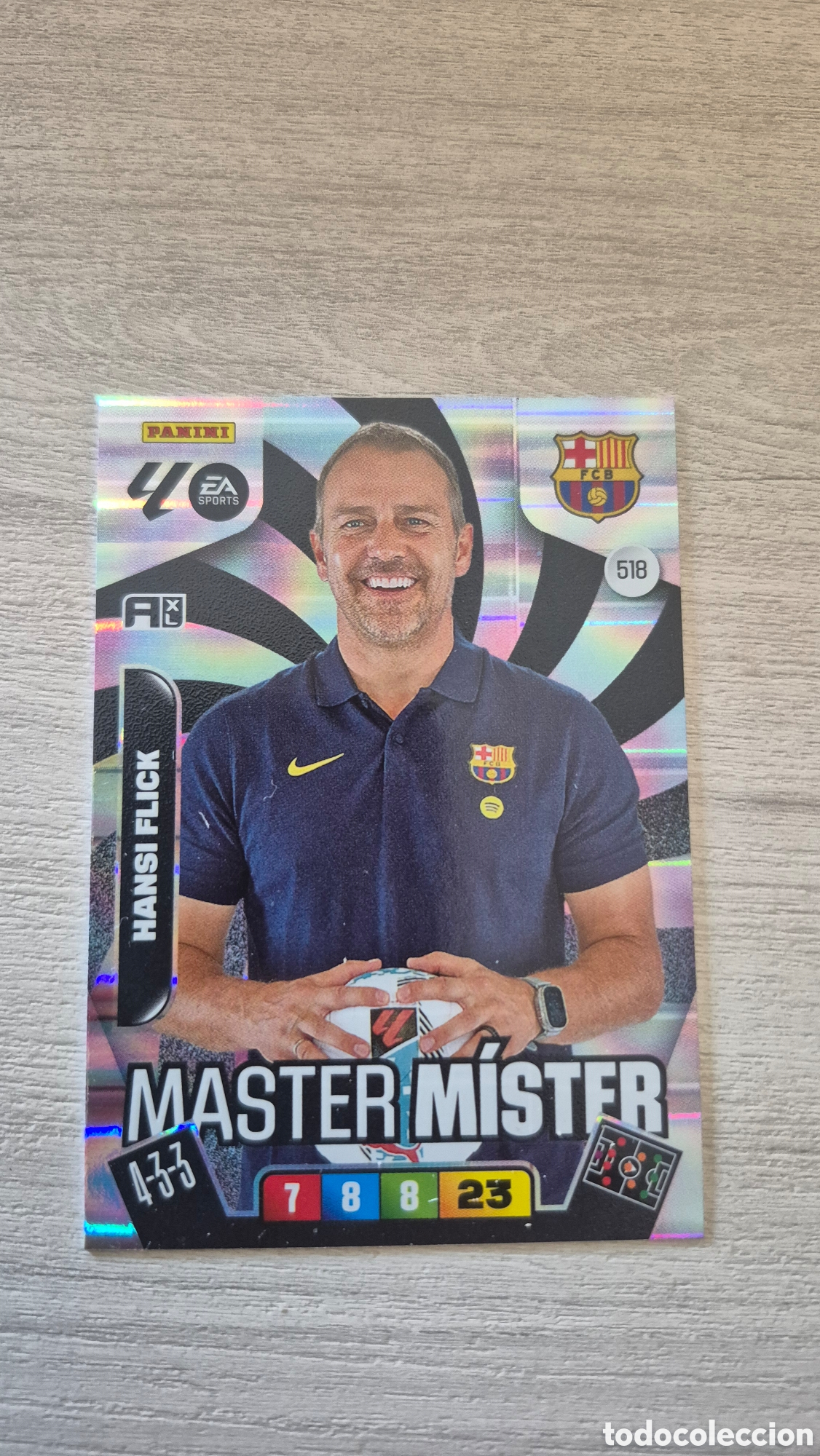 Cromos de Futebol: N&deg;518 Master M&iacute;ster Hansi Flick Adrenalyn 25/26