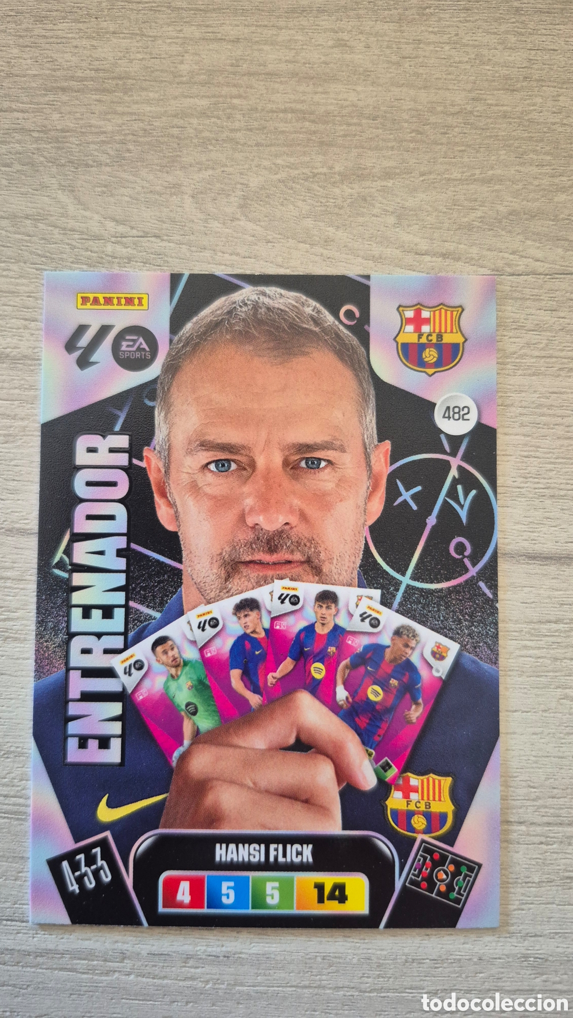 Cromos de Futebol: N&deg;482 Barcelona Hansi Flick Adrenalyn 25/26