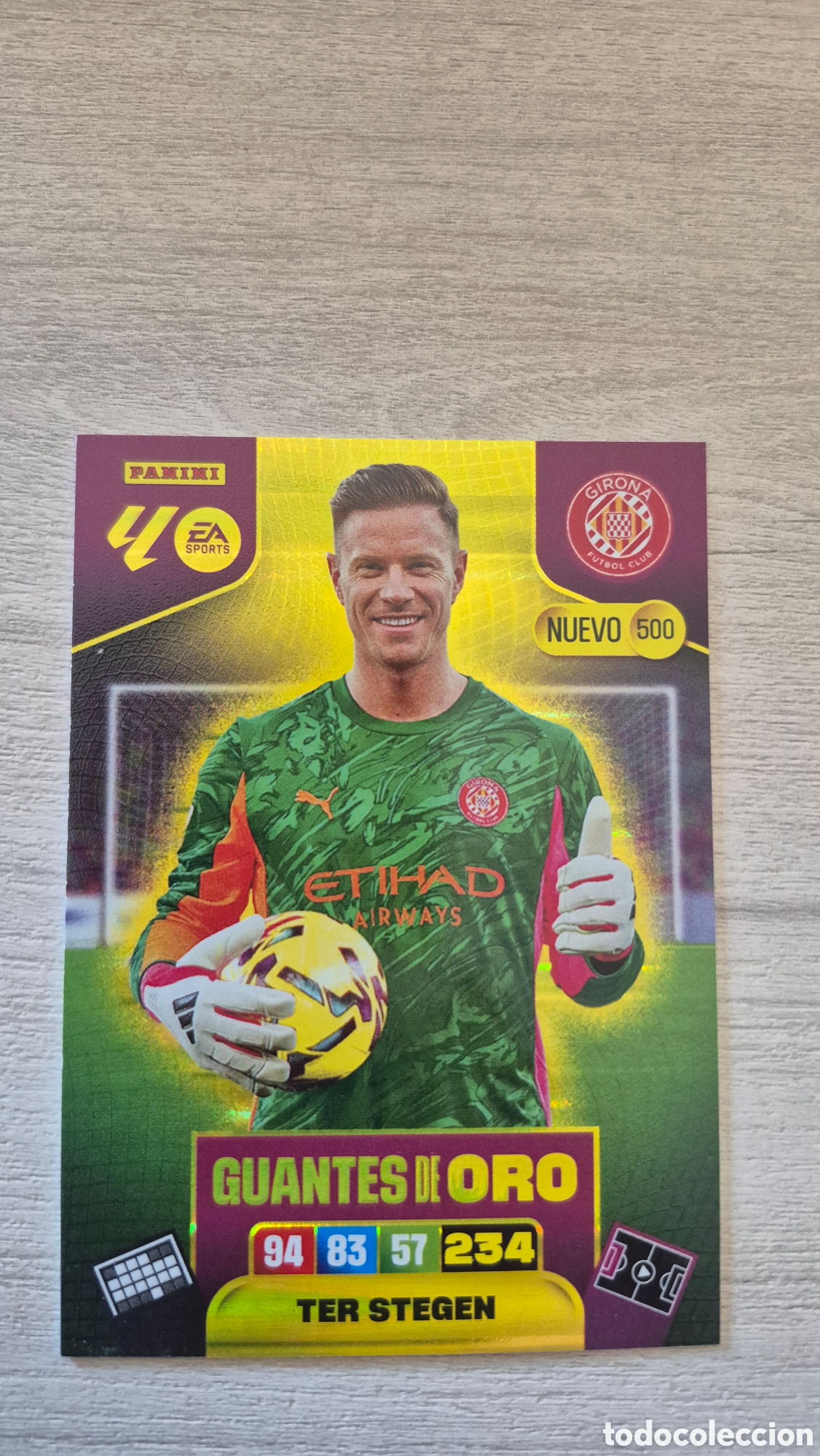 Cromos de Futebol: N&deg;500 Nuevo Guantes de Oro Ter Stegen Adrenalyn 25/26