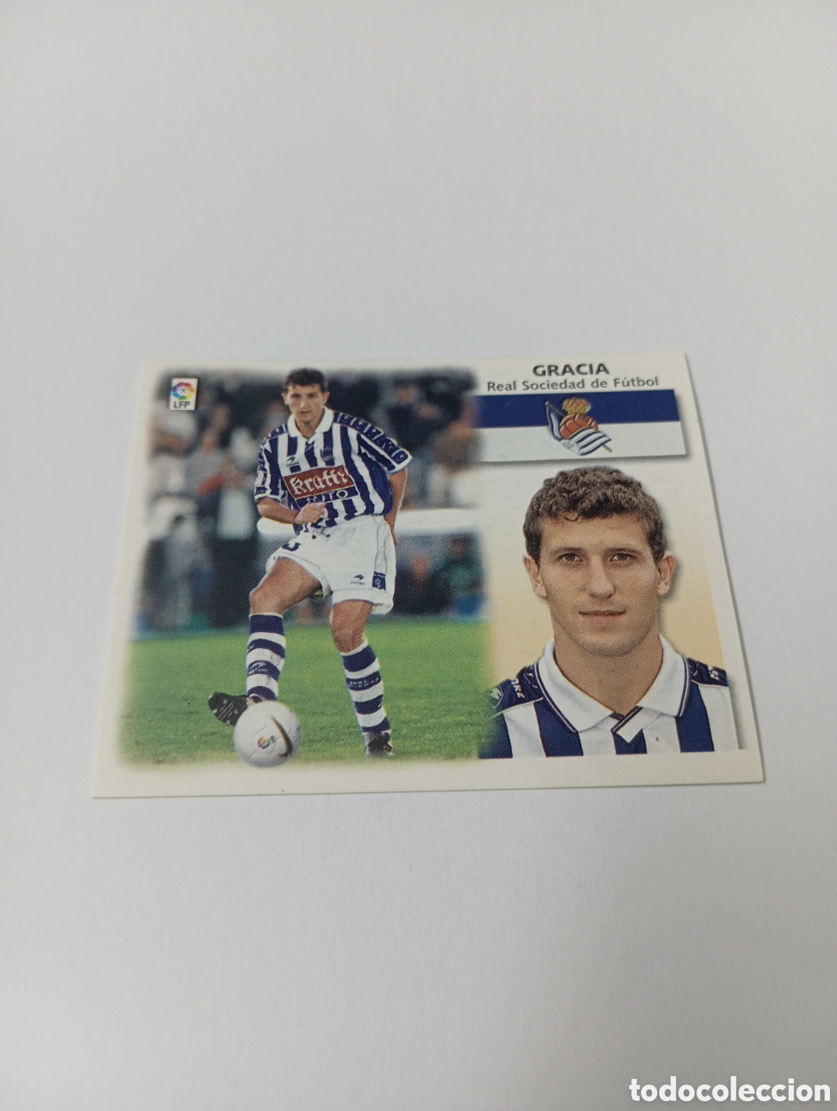 Cromos de F&uacute;tbol: GRACIA BAJA Real Sociedad LIGA ESTE 1999 2000 PANINI 99 00 NUEVO SIN PEGAR