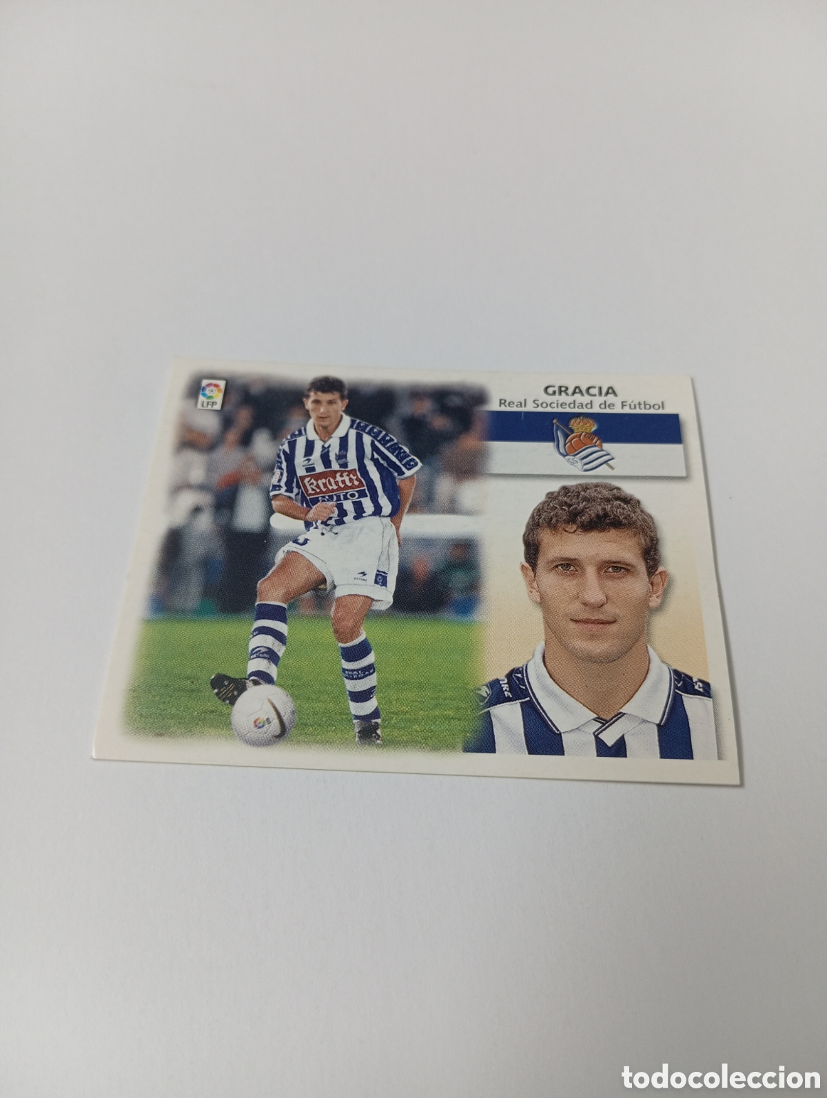 Cromos de F&uacute;tbol: GRACIA BAJA Real Sociedad LIGA ESTE 1999 2000 PANINI 99 00 NUEVO SIN PEGAR