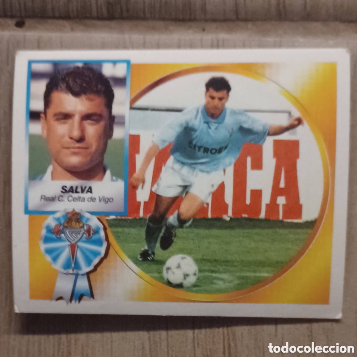 Cromos de F&uacute;tbol: CROMO BAJA SALVA CELTA DE VIGO EDICIONES ESTE LIGA 94 95 FUTBOL ESPA&Ntilde;A SIN PEGAR