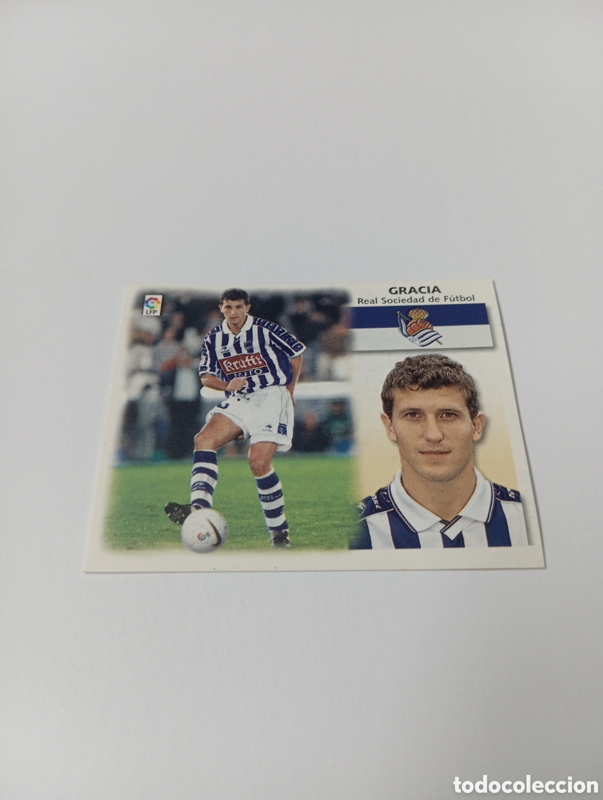 Cromos de F&uacute;tbol: GRACIA BAJA Real Sociedad LIGA ESTE 1999 2000 PANINI 99 00 NUEVO SIN PEGAR