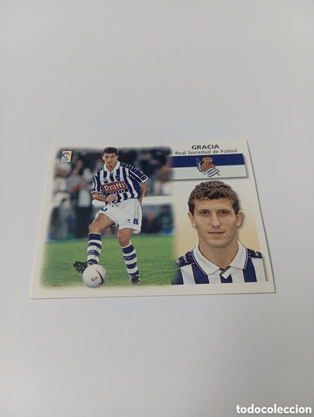Cromos de F&uacute;tbol: GRACIA BAJA Real Sociedad LIGA ESTE 1999 2000 PANINI 99 00 NUEVO SIN PEGAR
