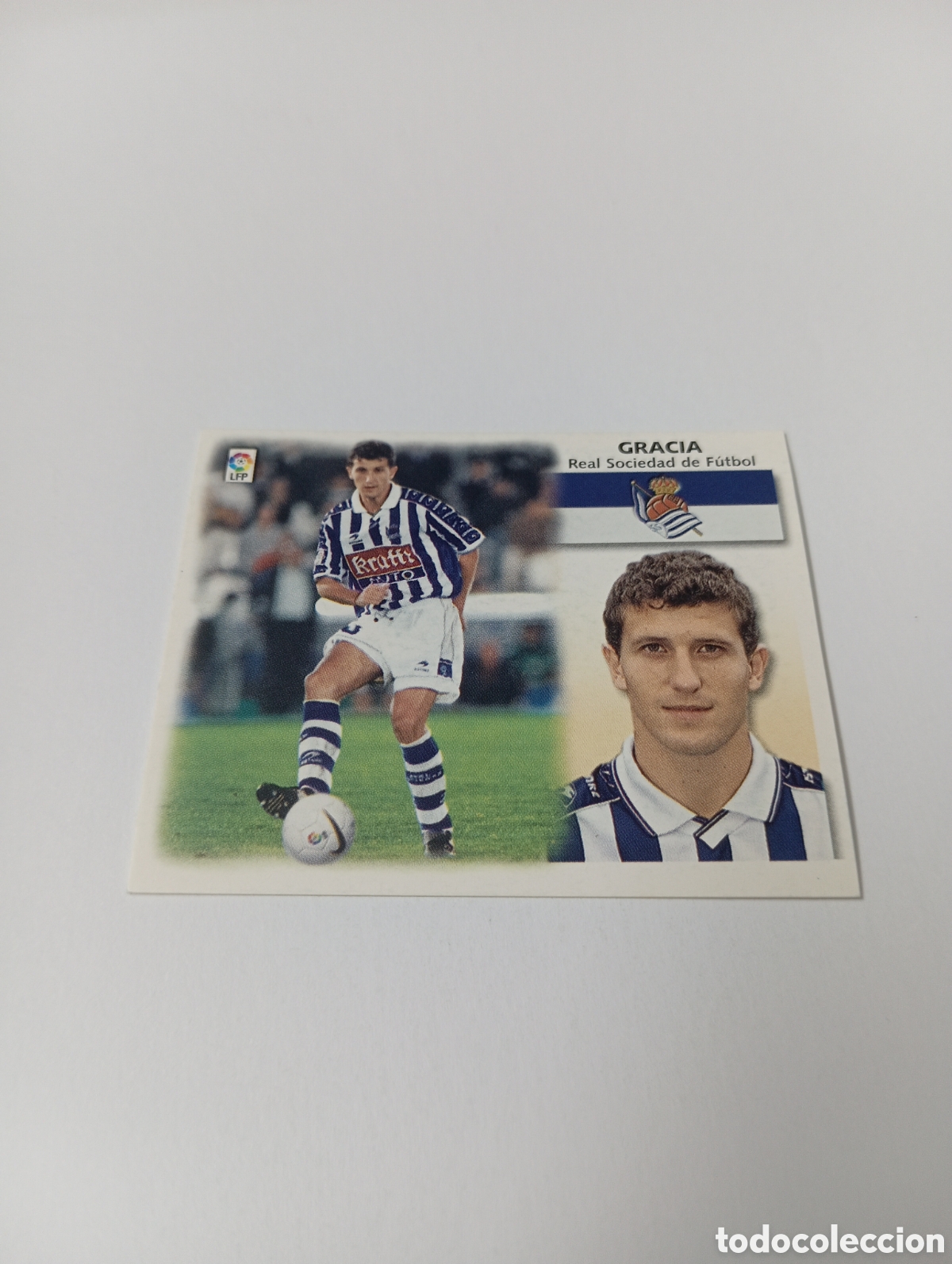 Cromos de F&uacute;tbol: GRACIA BAJA Real Sociedad LIGA ESTE 1999 2000 PANINI 99 00 NUEVO SIN PEGAR