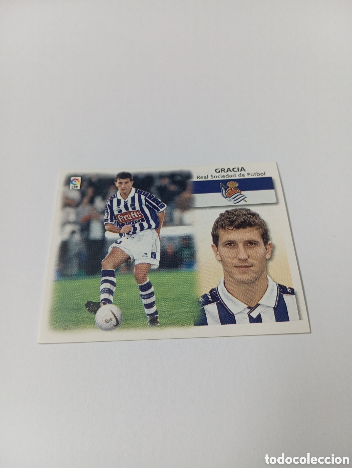 Cromos de F&uacute;tbol: GRACIA BAJA Real Sociedad LIGA ESTE 1999 2000 PANINI 99 00 NUEVO SIN PEGAR