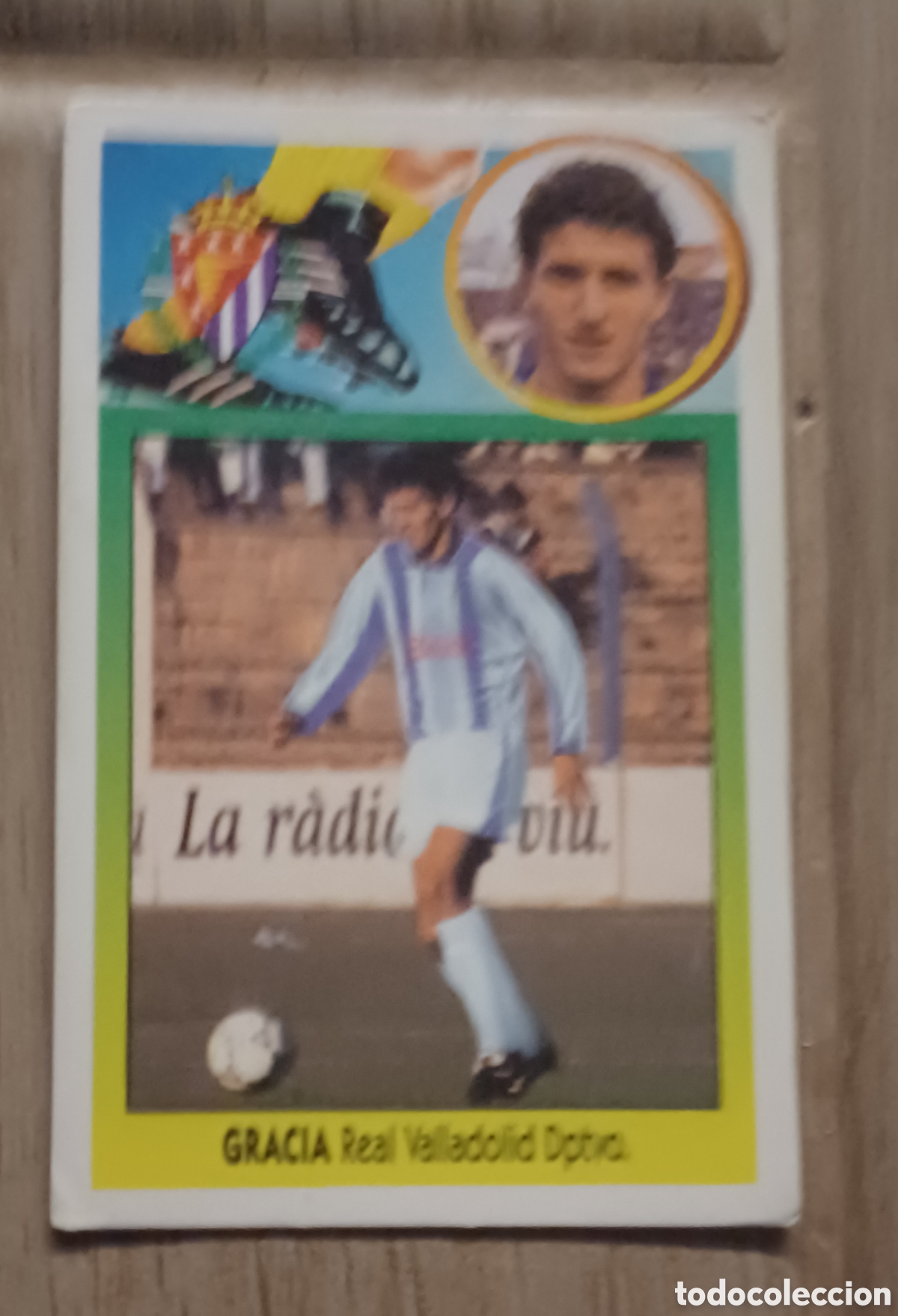 Cromos de F&uacute;tbol: GRACIA COLOCA EN LUGAR DE RACHIMOV BAJA REAL VALLADOLID EDICIONES ESTE 93 94 CARTON NUNCA PEGADO