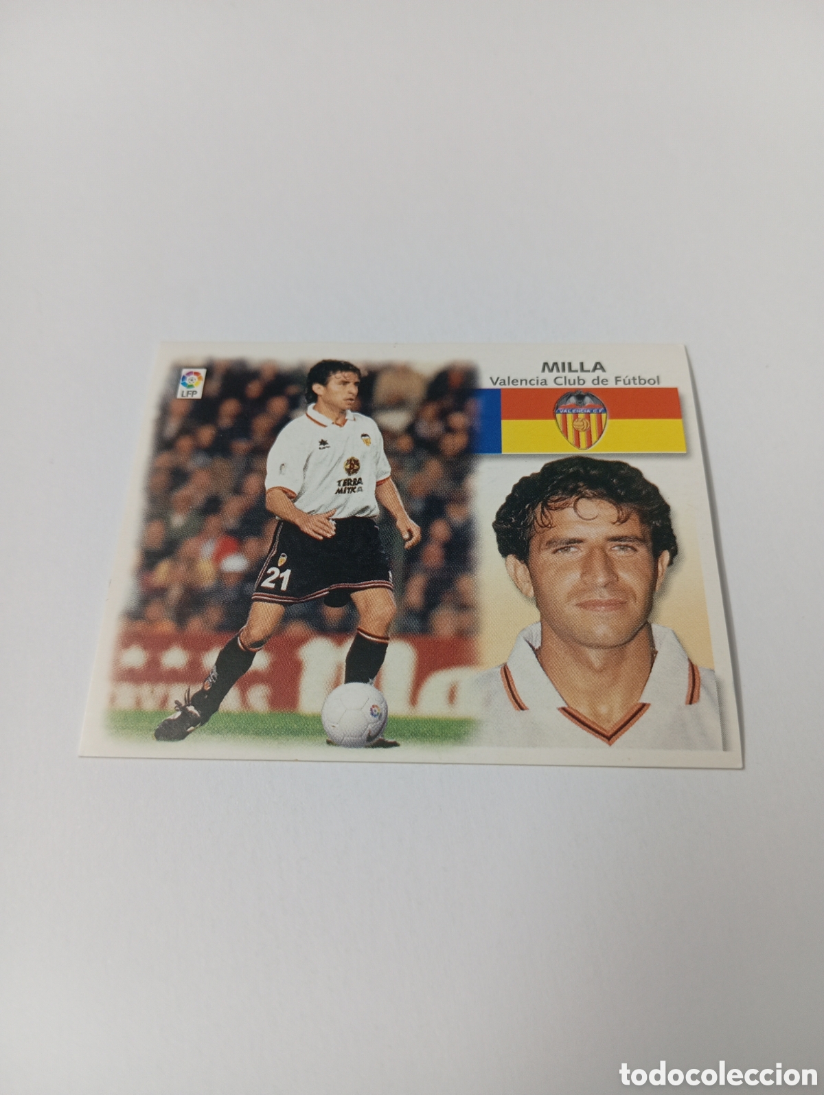 Cromos de F&uacute;tbol: MILLA Valencia LIGA ESTE 1999 2000 PANINI 99 00 NUEVO SIN PEGAR